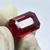 Natural Red Ruby Loose Gemstone Flawless 16.00 ct Unique Emerald Cut for Jewelry Making and Crafts