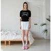 Egoiseuteu [2026 Best][Blue Label] Lettering Volume Boucle Short Sleeve Knit Es2Okh02