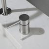 304 Stainless Steel Bathroom Widespread Sink Faucet Nickel/Black Deck Mounted Wash Hot and Cold Water Faucet Mixer Basin Tap
