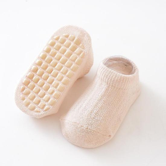 5 Paar Frühling Sommer Neugeborenen Babysocken Einfarbig Säugling Baby Bodensocken Weiche Baumwolle Anti-Rutsch Bootssocken Für Mädchen Jungen 0-5