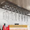 Stainless Steel Hanging Wine Glass Rack for Upside-Down Storage