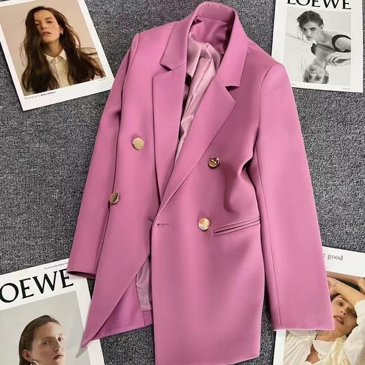 Women's Suit Coat Elegant Sports Casual Blazer Korean Fashion Luxury Jacket Spring Autumn Solid Color Ladies Clothing Plus Size
