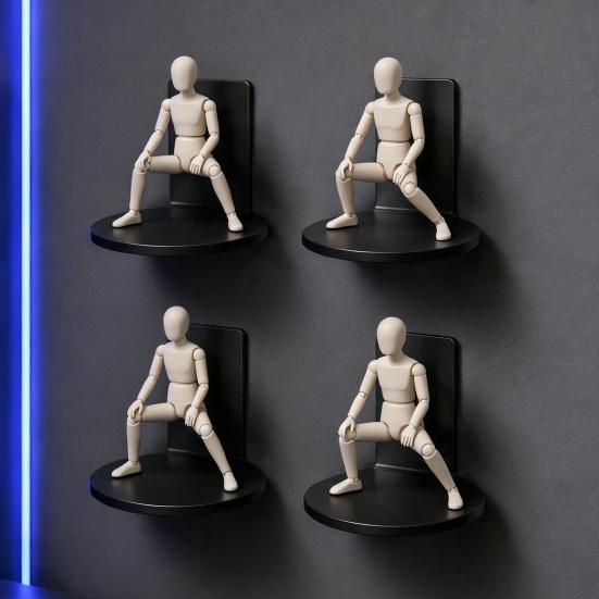 Adjustable Stand for Small Statues Doll Floating Display Stand, Clear Acrylic Action Figures Wall Shelf Anime Shelf, Sturdy Desktop