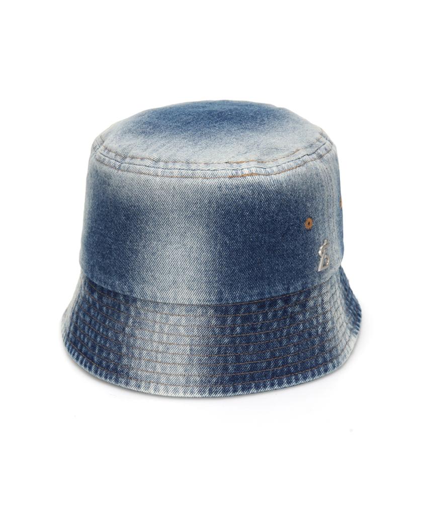 Beullaegsaenjeu Logo Standard Denim Washed Bucket Hat (2 Colors)