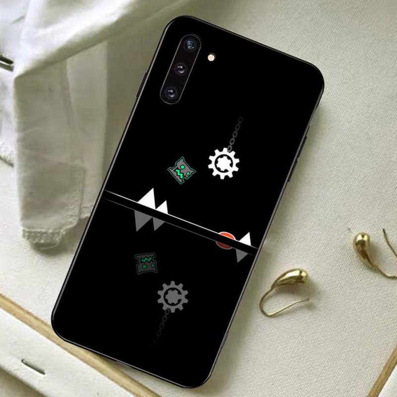 Pouzdro na telefon Geometry Dash pro Samsung A51 A30s A52 A71 A12 pro Huawei Honor 10i pro kryt OPPO vivo Y11