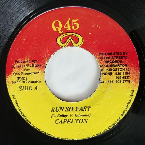 

7inch Record CAPLETON - Run So Fast NONE Q45 Jamaica Reggae, Ska & Dub Used