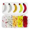 125Pcs/set Soft Wacky Rigs Worms Baits Silicone Fishing Lures Worms Fishing Lures Short Worms Artificial Baits Swimbaits