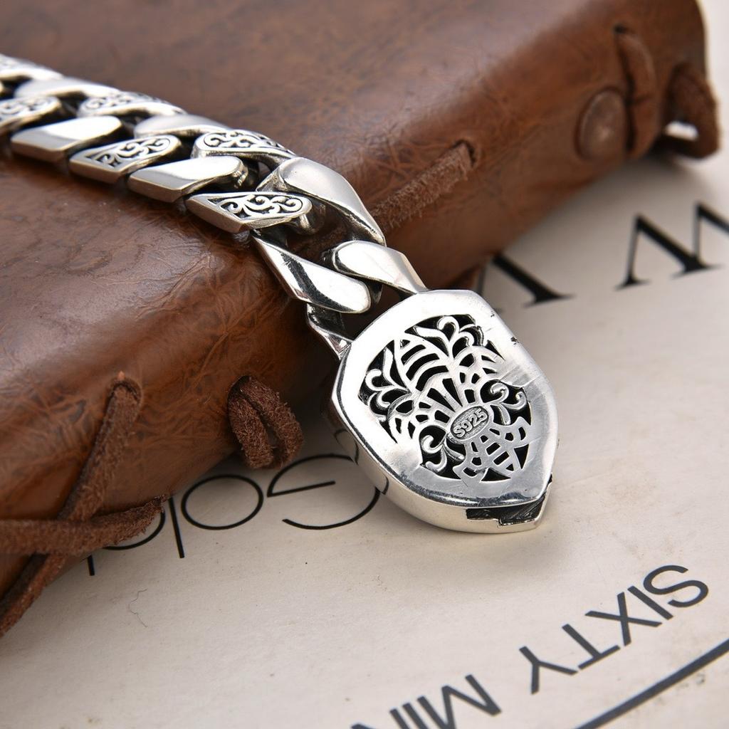 New Domineering Lion Bracelet, Personalized Men's Bracelet, Punk Rock Fashion Cuban Chain Bracelet