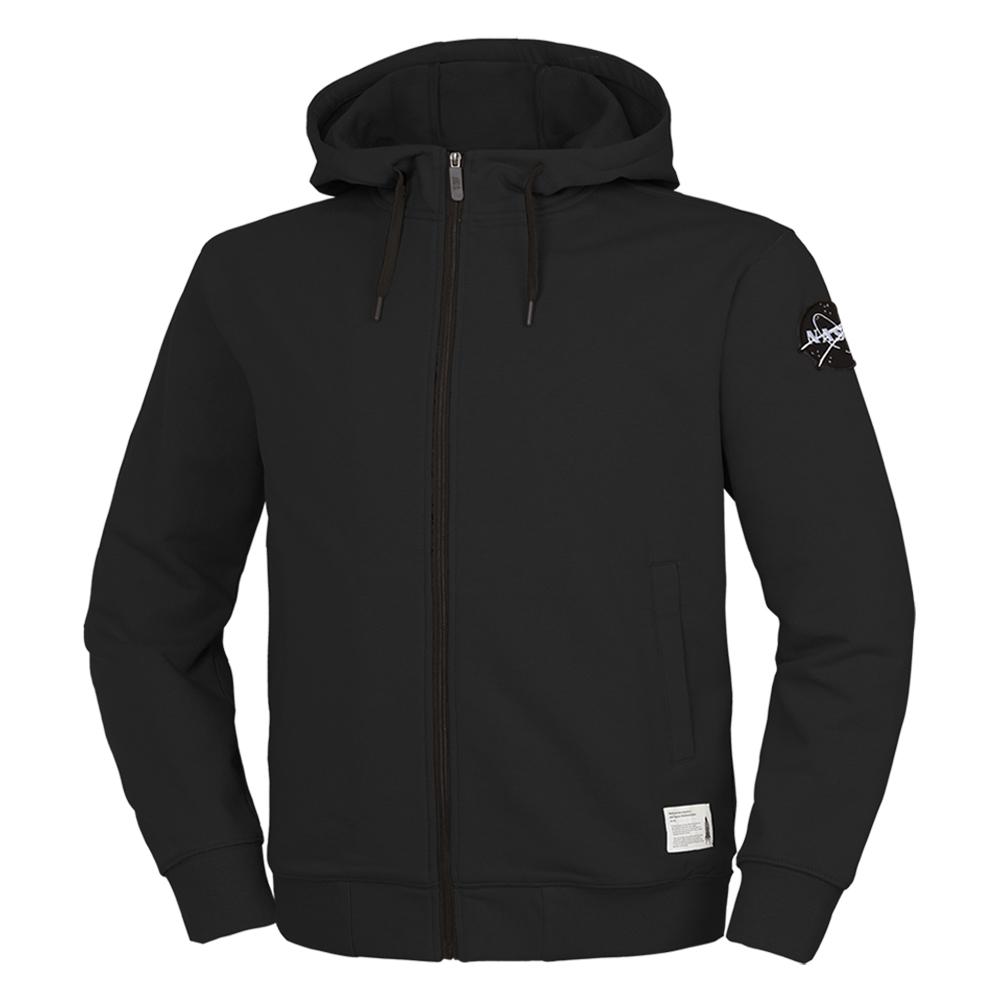 Nasa Unisex Standard Sweat Wappen Zip-Up Hoodie Jacket [Black] 95