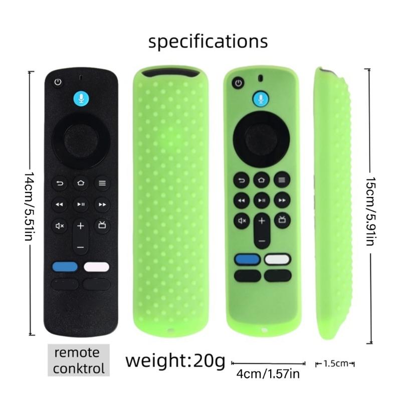 Shockproof AntiSlip Silicone Cover Case For Fire Tvs Stick 4K Remote Control Protective Sleeve With MultiColor Option