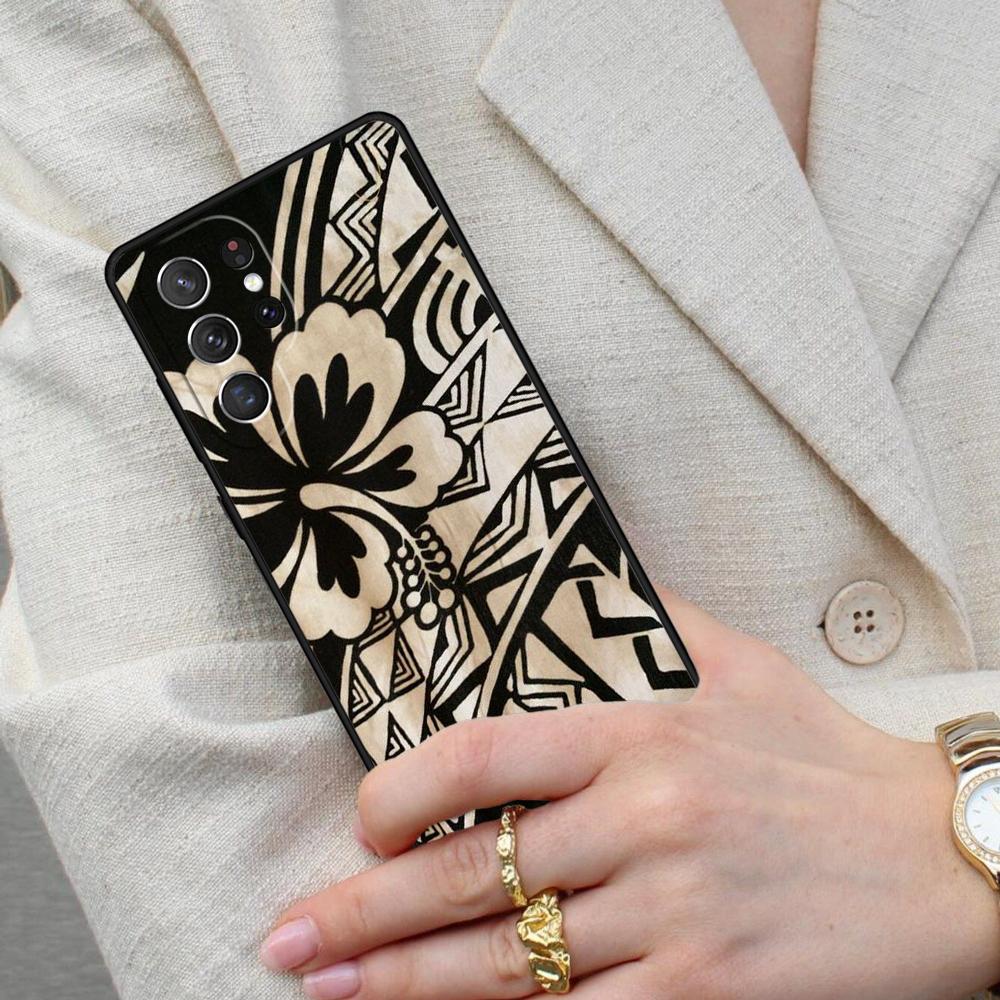 Maori Samoan Polynesian Tribal Cell Phone Case for Samsung Galaxy S26 Ultra S25 S24 S23 S22 S21 S20 Note10 Cover Galaxy S20 5G