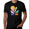 Sun Leaves Matisse Pastel Series 04 Tshirt Casual Daily Wear Short Sleeve Top