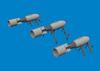 Eduard 1/48 Scale Brassin WWII British 250lb MC Bomb for P-40, Pack of 3 (for Eduard), Plastic Model Parts, EDU6481082 (Airplane)