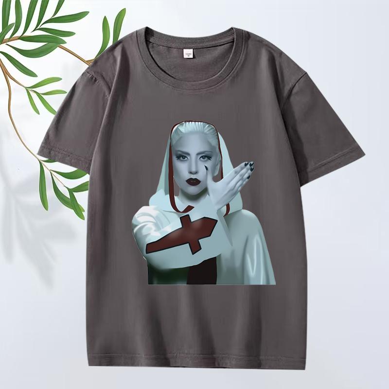2026 New Lady Gaga Alejandro Classic Graphic T Shirts Men Women Oversized 100 Cotton Streetwear Short Sleeve Summer Unisex Shirt
