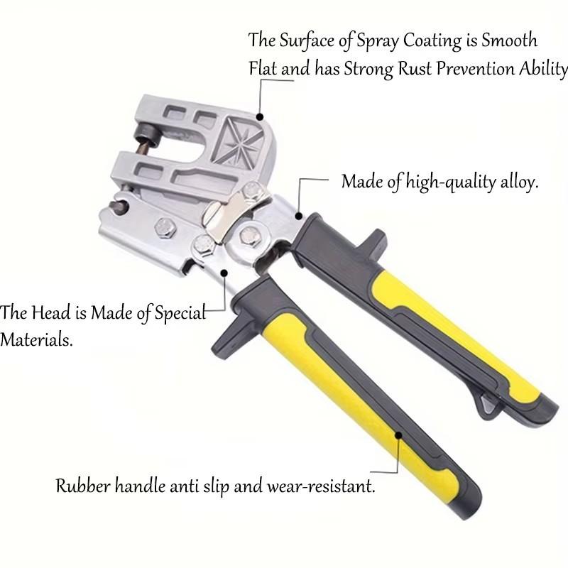 Stalen Stud Klemtang Gipsplaat Gereedschap, Punch Lock Framebevestiging Krimpen Profiel Klinknageltangen Universele Krimptangen