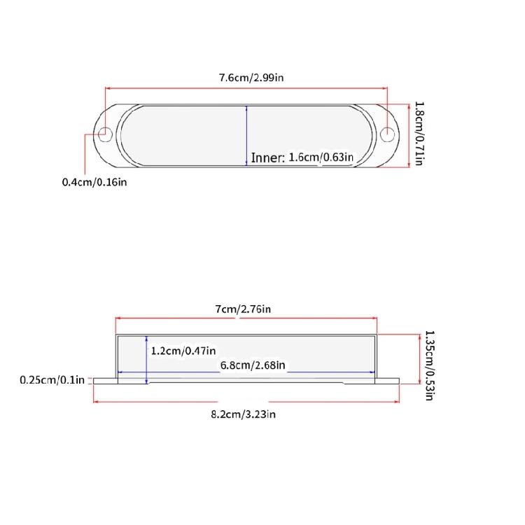Noise Reducing Guitar Pickup Cover Universal Electric Guitar Pickup Shells  for Single Coil Pickups Noise Dampening