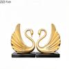 Minimalist Golden Swan Creative Abstract Ornaments Valentine's Day Gift Desk Decoration Swan Sculpture Home Decor Accessories