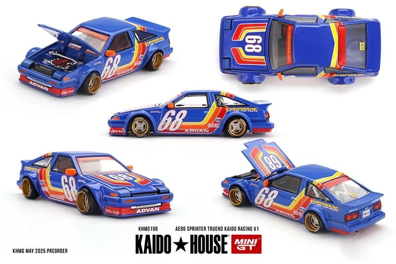 KAIDO HOUSE x MINI GT 1/64 Toyota AE86 Sprinter Trueno Kaido Racing V1