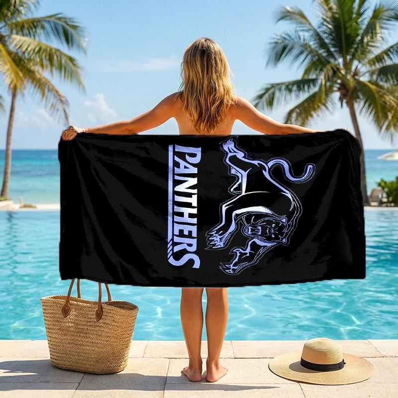 Panthers Fashion Beach Towel: Ideal for Summer Adventures Soft, absorbent and quick drying suitable for swimming and bathing