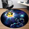 1pc Star Luigi Chair Carpet for Office, Indoor Non Slip Washable Polyester Fiber Carpet, Mat For Office, Machine Washable