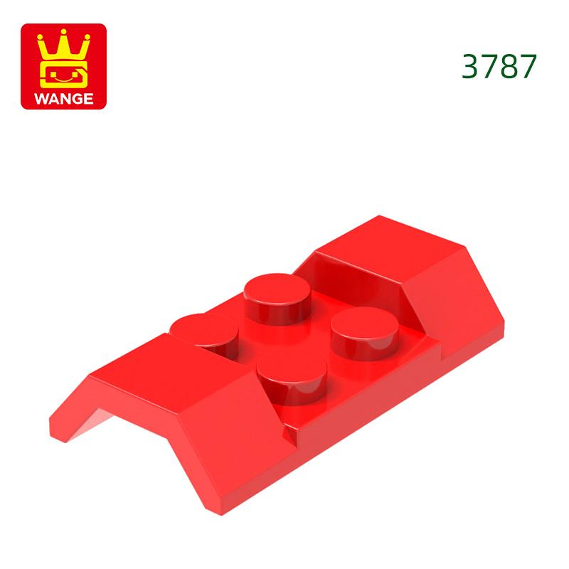 Non-Toxic 3787 100G/80Pcs 2X4 Car Fender Block Moc Color Arched Accessories Compatible With Bricks Diy Children'S Toy Assembly Gift