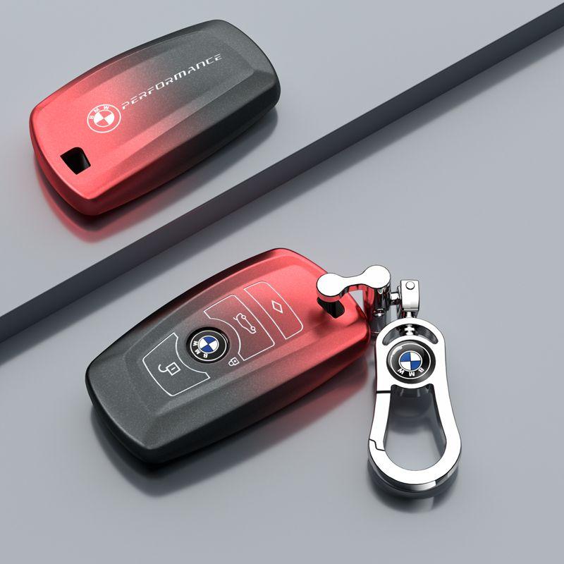 AAAQS1 Car Logo Zinc Alloy Key Case Bag Smart Remote Interior Auto Accessories For BMW F20 G20 G30 X1 X3 X4 X5 G05 X6 X7 G11 F15 F16
