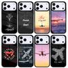 Aircraft Airplane Fly Travel Mobile Phone Case for IPhone 17 AIR 16pro Max 15 14 13 12 11 Bumper Cover