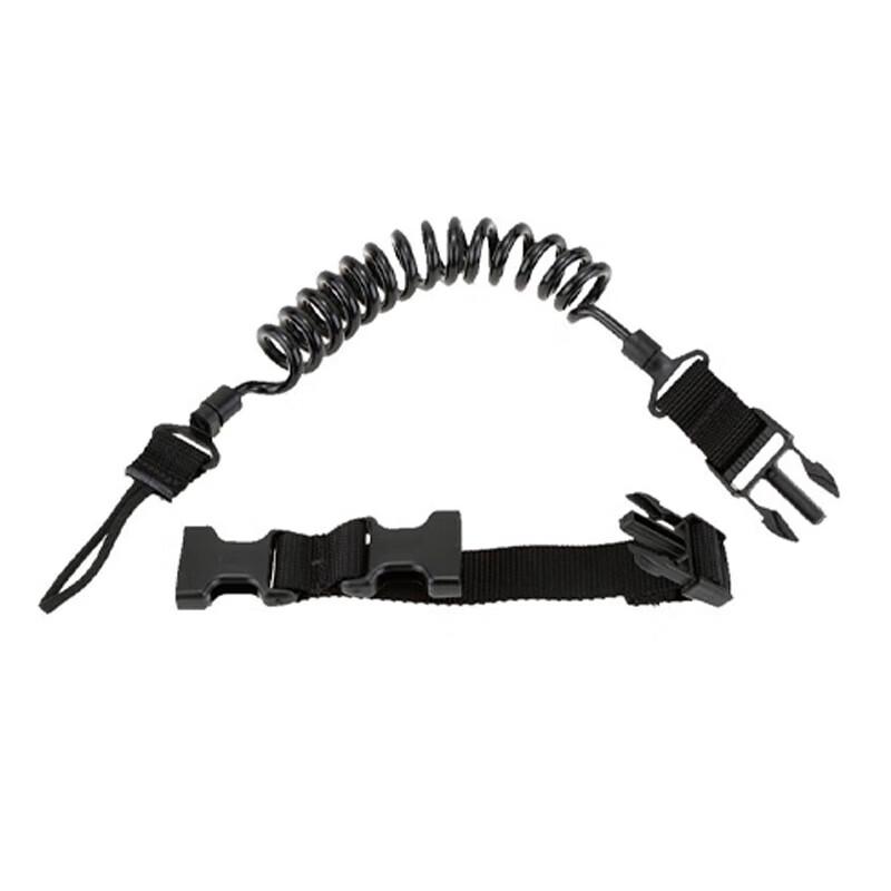 Tactical Anti-Loss Spring Lanyard Keychain