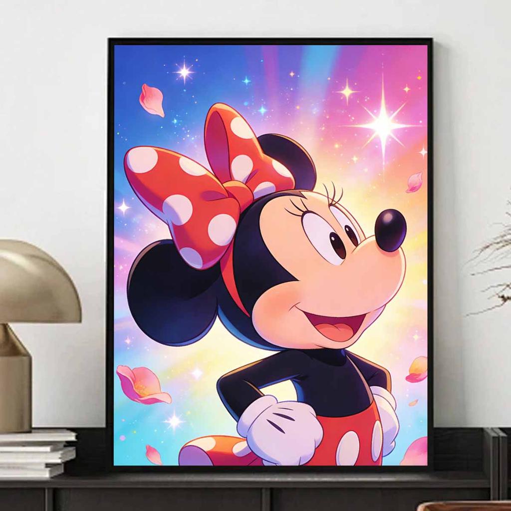 Disney Diamond Painting Kit Minnie Mouse Home Bedroom Wall Decor Crafts Handmade Gift