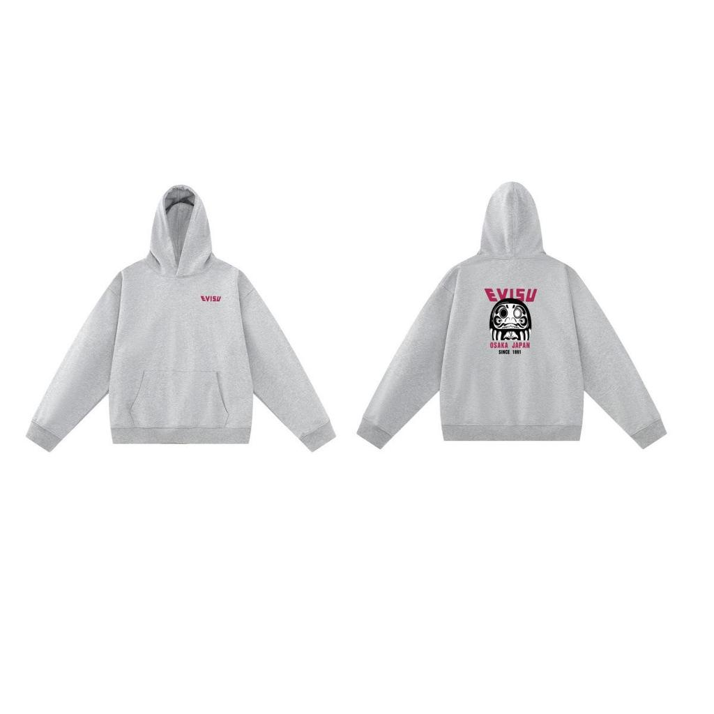 EVISU Fukujin 2025 Spring/Autumn Letter Print Hoodie