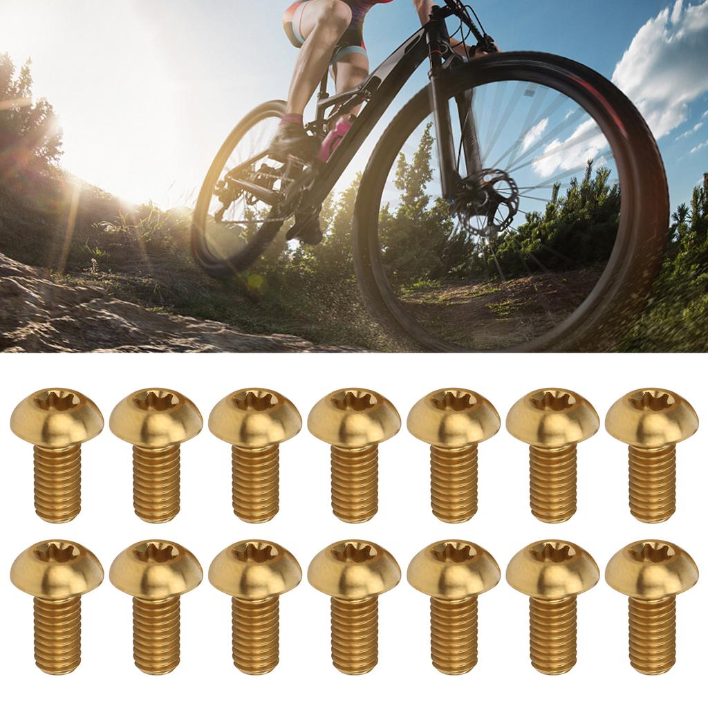 12Pcs   Disc Brake Rotor Screws   Alloy Bike Screw Accessory M5x10mm