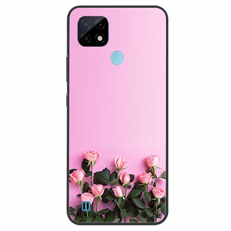 Pro Realme C21 Pouzdro Nárazuvzdorné Měkký silikon TPU Zadní kryt Pro Realme C31 C21Y C25S C25 Pouzdra na telefony Realme C21 C31 Roztomilý kreslený