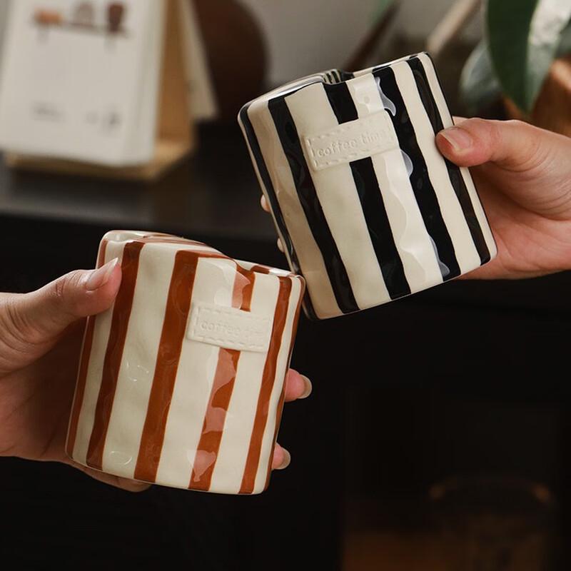 

Shangqi Retro Underglaze Ceramic Coffee Cup Set