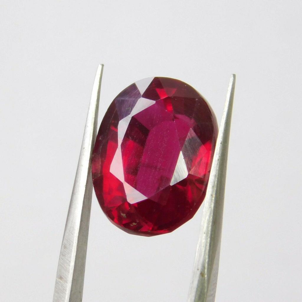 CERTIFIED Natural Red Ruby Oval Cut 9.80 Carat Extremely Rare Loose Gemstone AU-3985