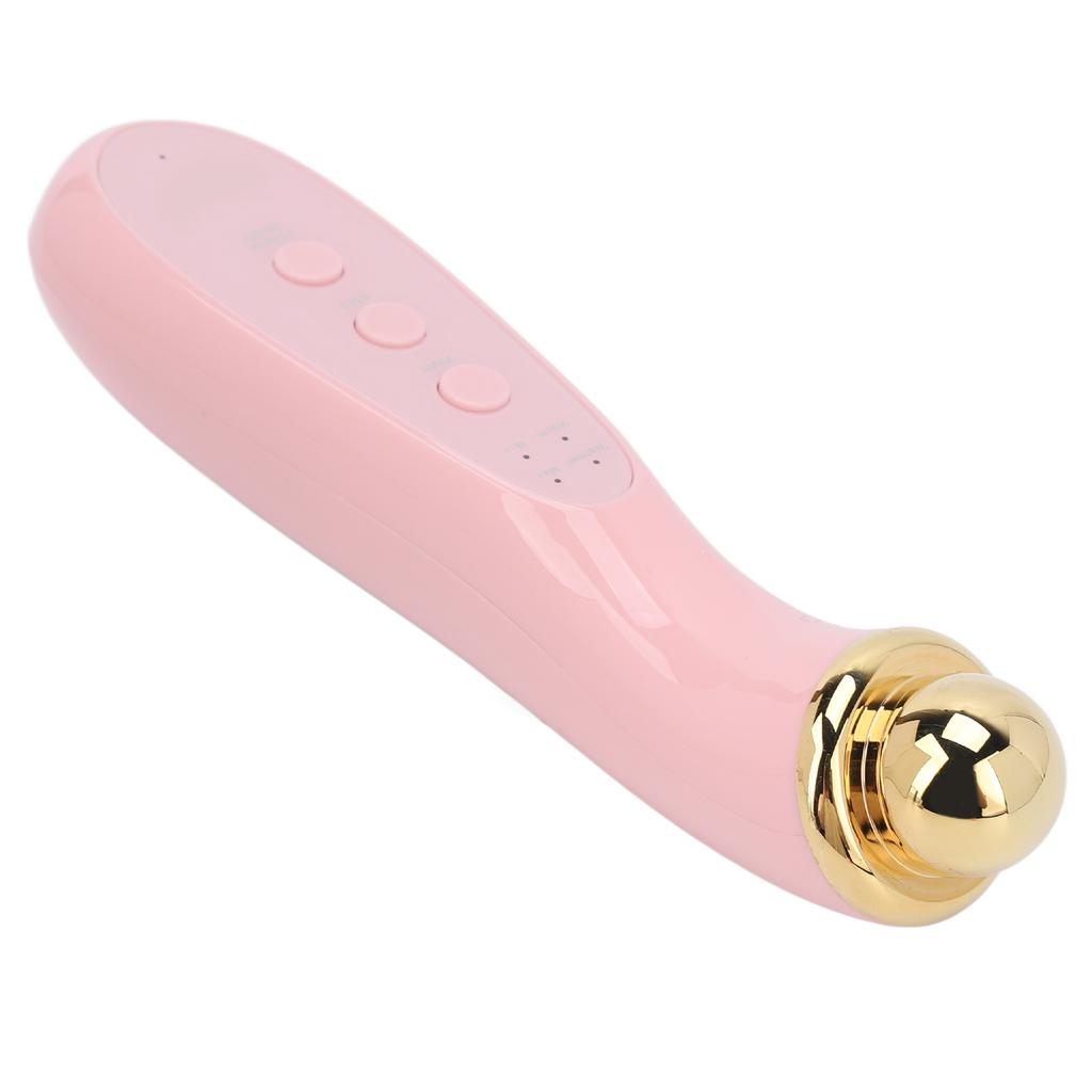 EMS Augenmassagegerät Heiße Kompresse Mikrostrom Vibration Handliches Gesichts- Augenmassagegerät Rosa
