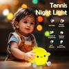LED Tennis Nachtlicht für Babyzimmer Kleinkind Spaß Fußball Silikon Schlaflampe Wiederaufladbare Nachttisch Touch Lampe für Zimmer