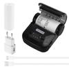 80mm Mini Thermal Printer Portable, Design High-speed Bluetooth Printer For Android, Ios, Eu Plug