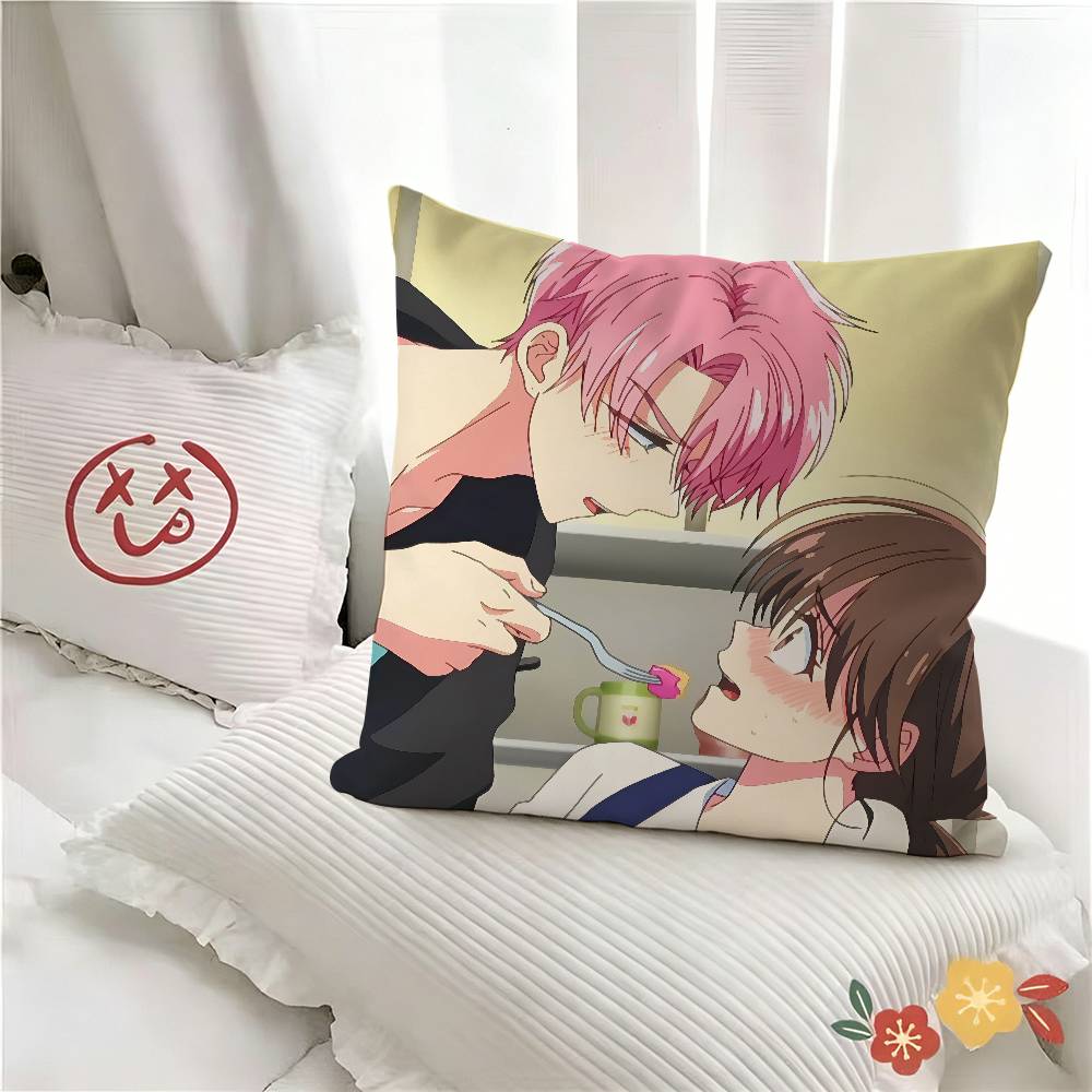 1pc Tamons Side Pillow Case Fashion Square Pillowcase Bedroom Sofa Room Ins Decoration Leisure