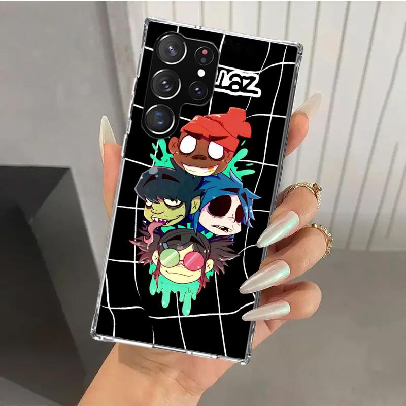 

Gorillaz Anime Phone Case for Samsung Galaxy S26 S24 S23 Ultra S25 Edge S22 S21 Plus S20 FE + Soft Print Shell Funda Galaxy S25 Samsung S25