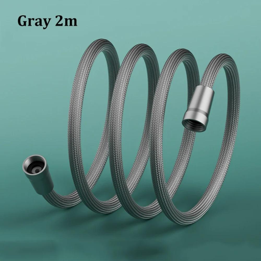 

Universal Shower Hose,High Pressure Flexible Replacement Hose,Anti-Burst Bathroom Showerhead Connector,Nylon Reinforced Pipe