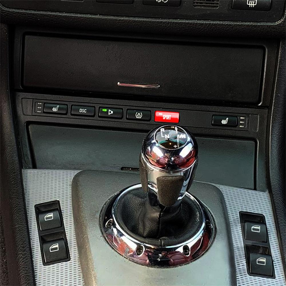 Rød Erstatning Sport Modus Sport Knappdeksel For BMW 3-serie E46 M3 1998-2004