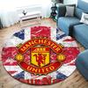 Manchester United F Custom Name Round Area Rug,Carpet Rug for Living Room Bedroom Sofa Playroom Decor,Non-slip Floor Mat