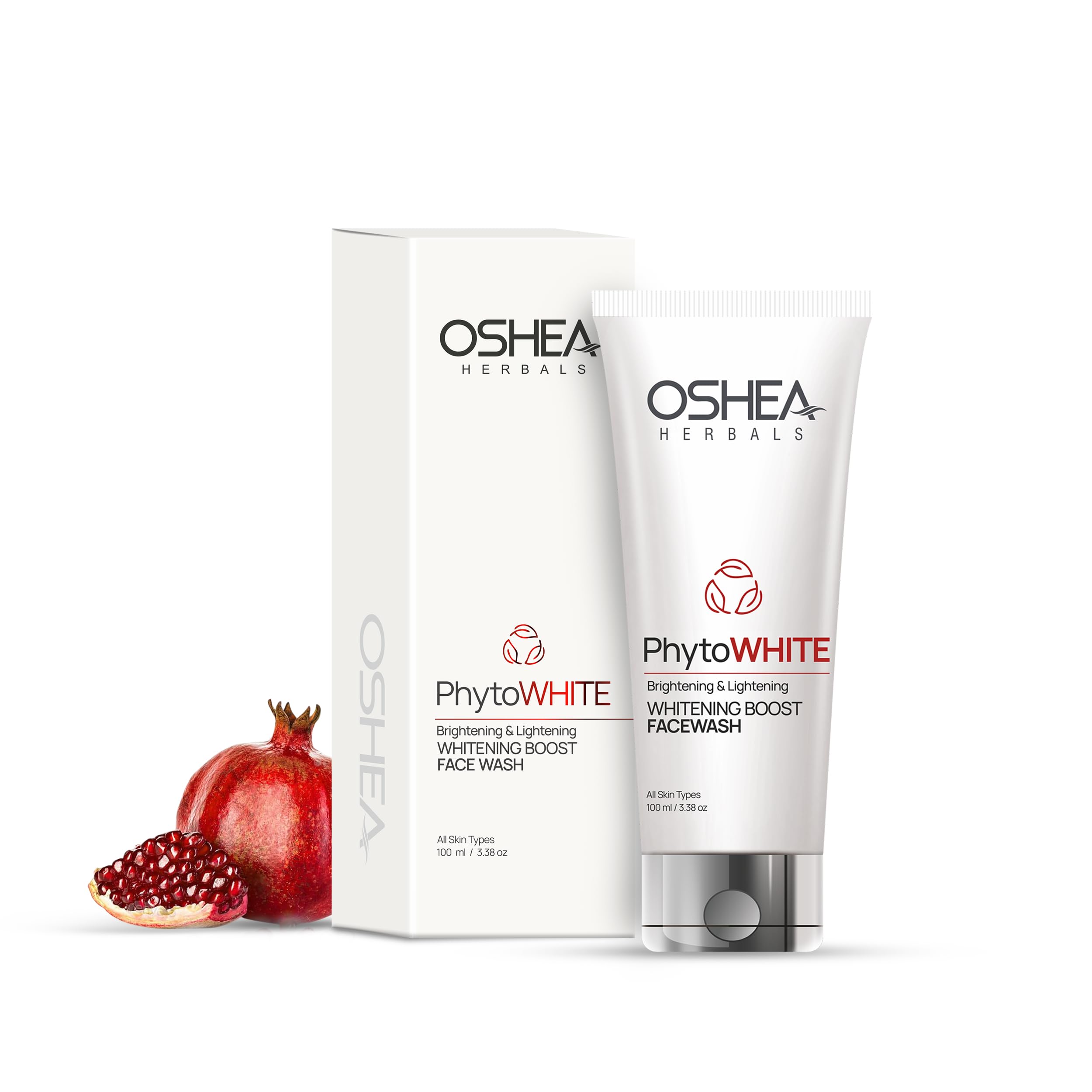 Oshea Herbals PhytoWHITE Гель для умывания лица - Осветляющий, осветляющий и отбеливающий бустер для мужчин и женщин - С комплексом церамидов и натуральными активными ингредиентами - 100 мл |