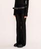 FANYOUNG See-Through Bootcut Leggings Black