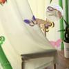 Oriental Bamboo Butterflies Sheer Curtain For Living Room Bedroom Voile Curtains For Window Organza Curtains Party Tulle Drapes