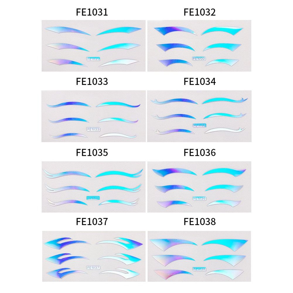 Silver Glitter Temporary Tattoo Sticker Waterproof Makeup Eyeliner Sticker  Women