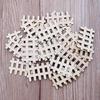 50pcs Wooden Fence Embellishment,Fence Shaped Wooden Scrapbooking Wooden Cutouts Wood Ornament for Crafts Projects, Home/Party Decorations