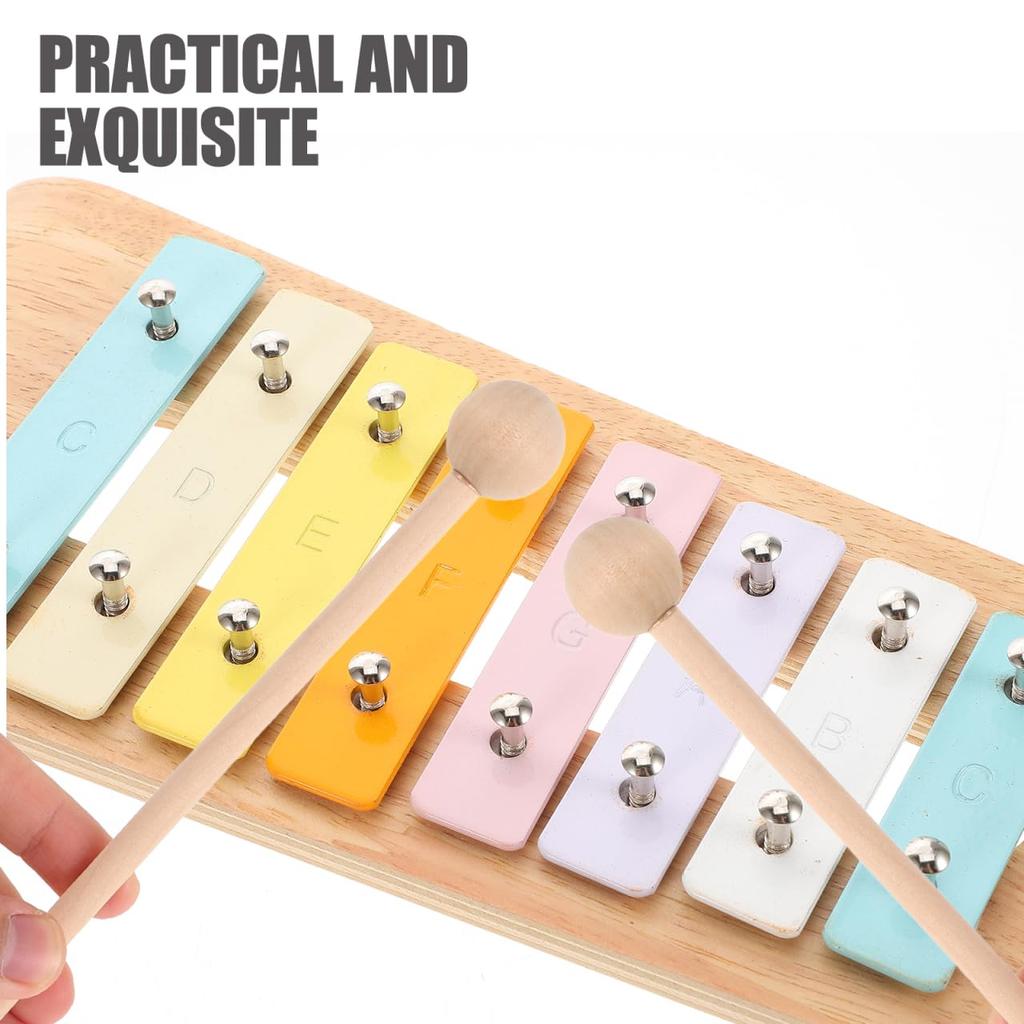 Toyvian Wooden for Wood Replacement for 2 Easy To Lightweight Mallets, Xylophone, Drumsticks, Sticks, Kids, Rhythm, Percussion, Percussion, Sticks,