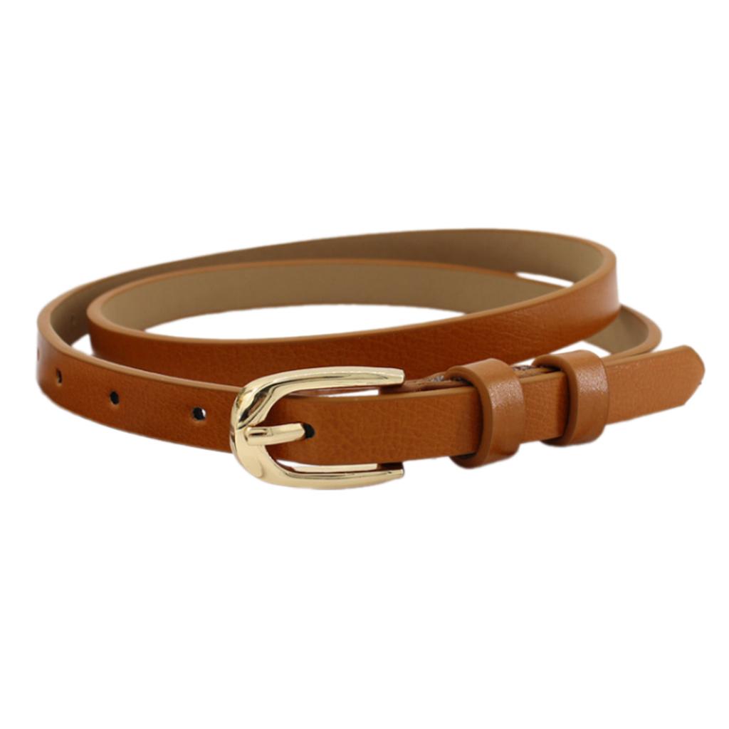 Girls Belt for Pants Women's PU Leather Waist Band Thin Waistband Decorative Waist Ornament Sash Clothing Accessory