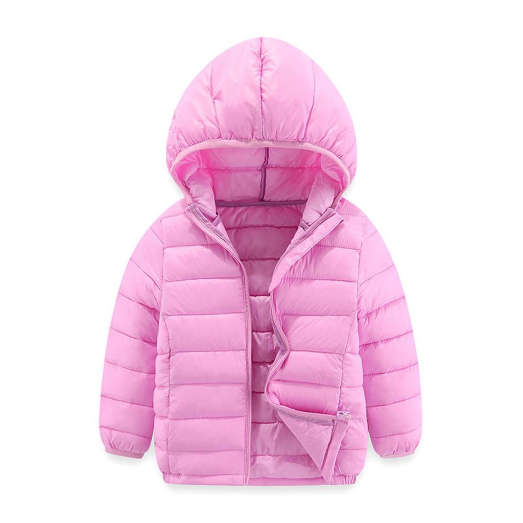 Modische lässige Daunenjacke mit Kapuze für Kinder